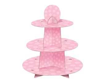 Details about   Shabby Crystal Pink Prism White Chic Cupcake Wedding Birthday Cake Display Stand 