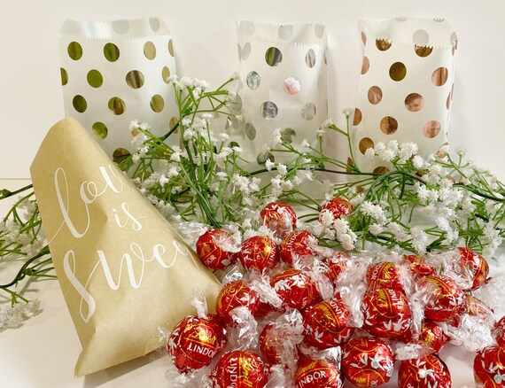 Lindt Truffles Champagne Milk Chocolate, Lindt Chocolate Truffles,  Christmas Chocolate Gift, Wedding Favours, Hen Party Favors, Sweet Bags 