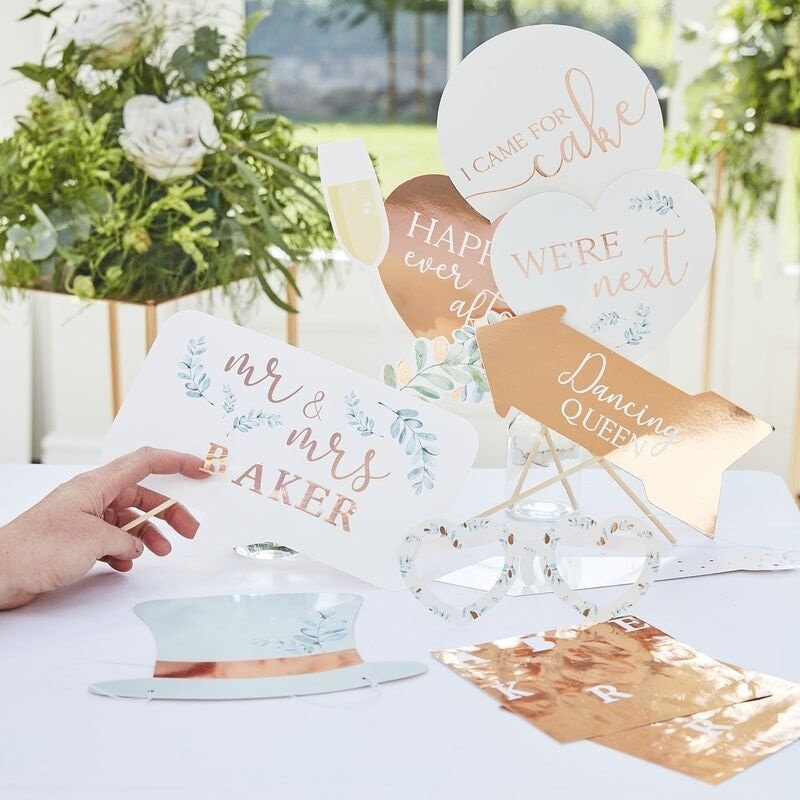 Wedding Confetti Cone Holder Rose Gold Wedding Confetti Etsy UK