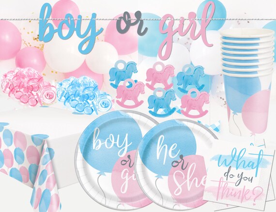 Gender Reveal Party Decoration, Décoration Baby Shower Boy or Girl