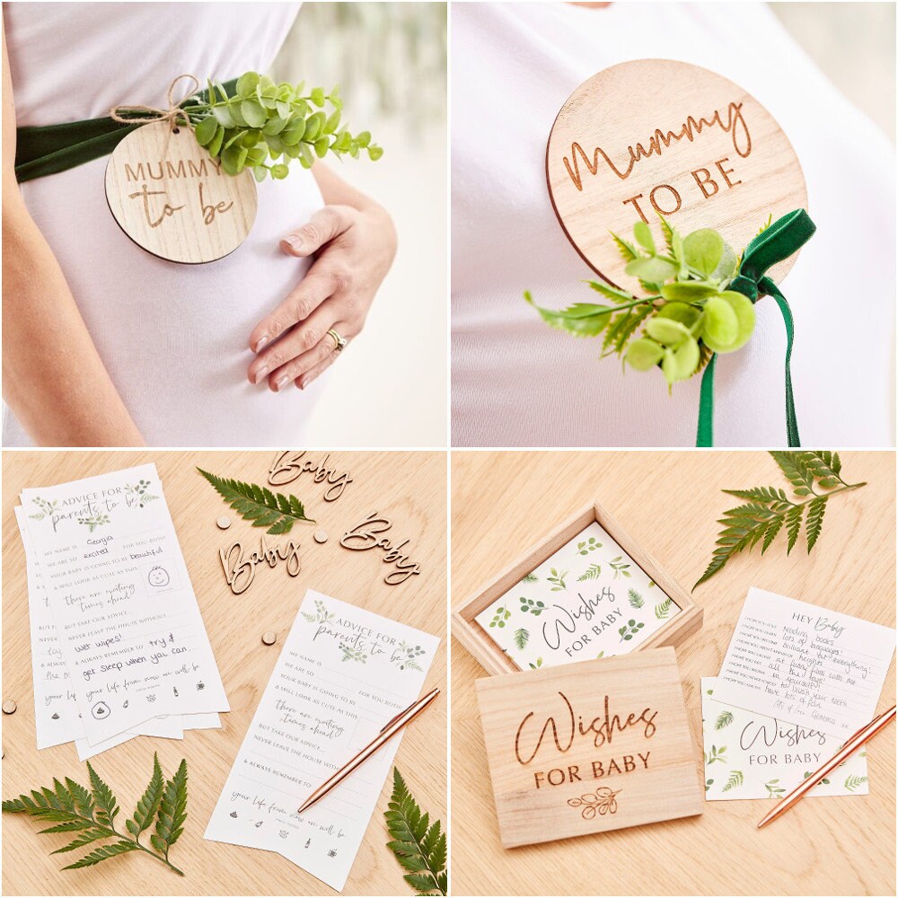 Baby Shower Party Decorations Botanical Baby Shower Gender Etsy UK
