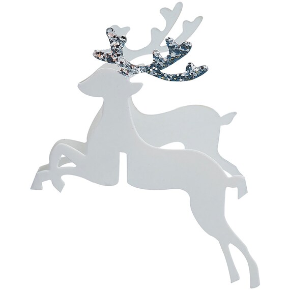 4 Christmas Reindeer Drink Toppers, Festive Glass Decorations, Glass  Toppers, Christmas Table Decorations, Party Table Glass Toppers