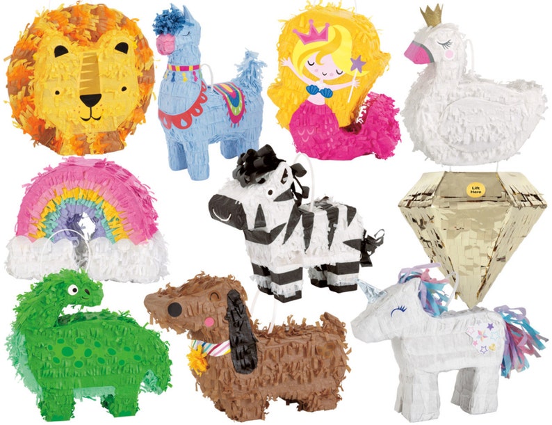 Mini Pinata, Mini Pinatas, Birthday Party Pinata, Birthday Decorations, Kids Party Games, Birthday Table Centrepiece, Birthday Favours image 1