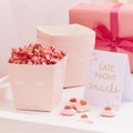 8 Pamper Party Popcorn Box, Pink Snack Box, Pamper Party Favours, Girls Birthday Party Favours, Spa Party, Sleepover Party, Hen Party Favors