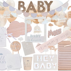 Neutral Baby Shower Decorations, Boho Baby Shower Balloons, Baby Shower  Cake Topper, Baby Shower Party Bags, Mummy to Be Sash, Nursery Decor -   Denmark