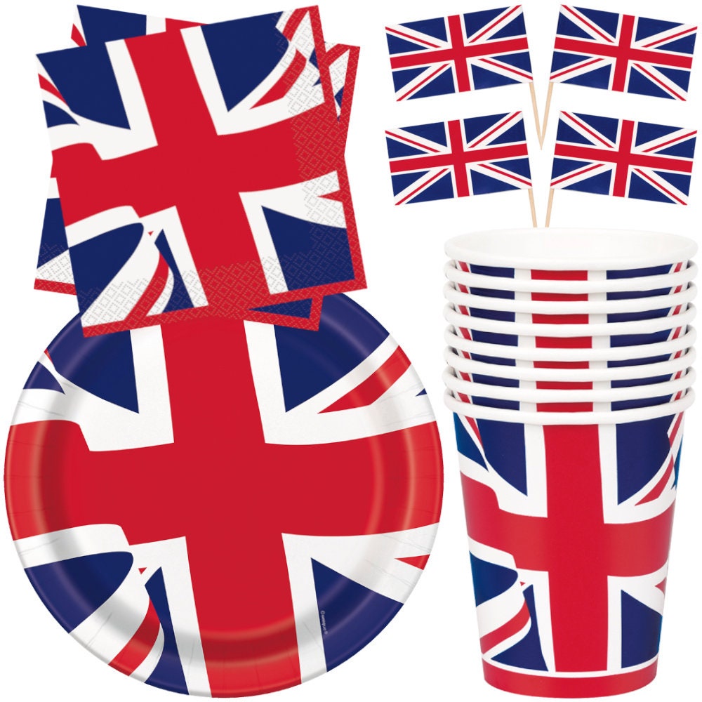 Queens Platinum Jubilee Union Jack Party Decorations Union Etsy UK