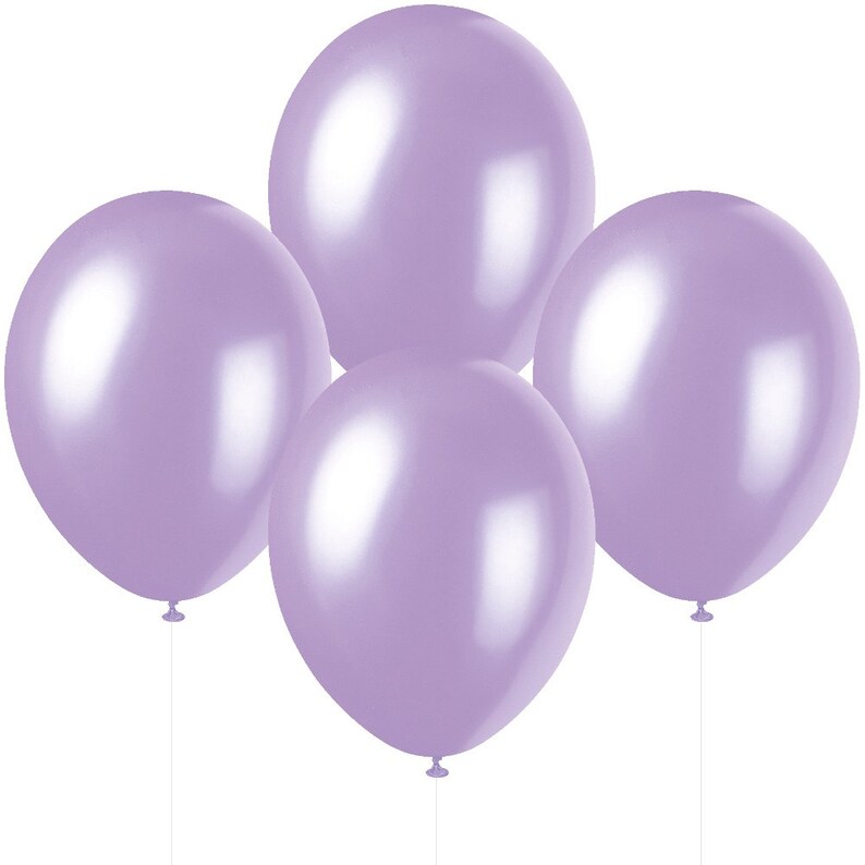 Wedding Balloons Birthday Balloons Baby Shower Balloons 8 Pearlized Lavender Balloons Girls Birthday Party Decor Latex Helium Balloons
