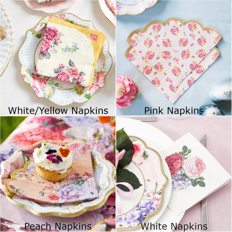 Floral Party Supplies Floral Birthday Decorations Afternoon Etsy