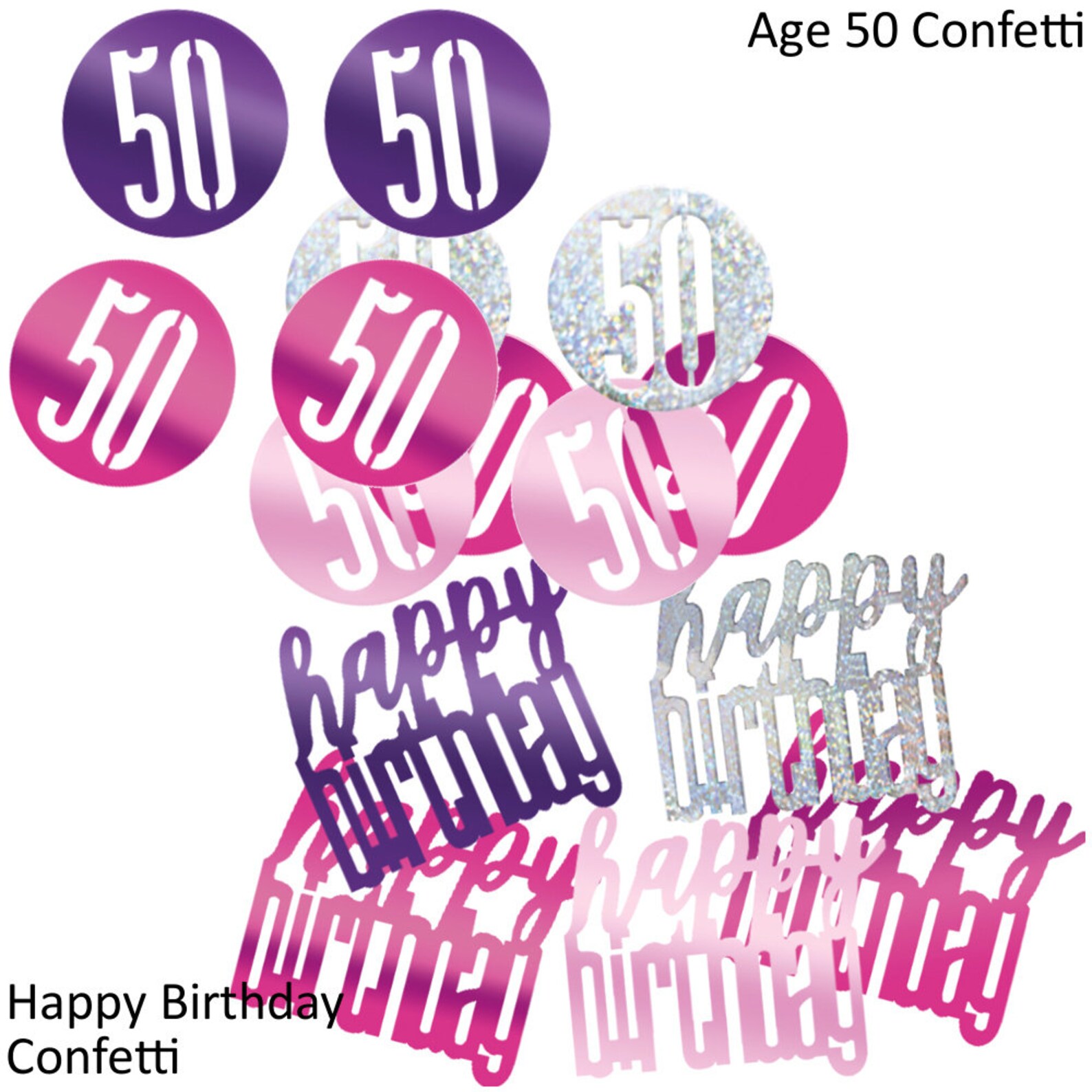 Pink 50th Birthday Decorations 50th Birthday Balloons 50th | Etsy
