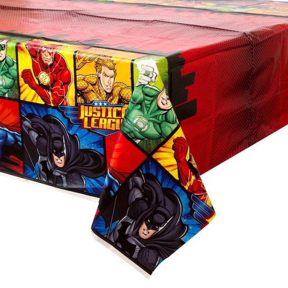 Hero Plastic Tablecover Tablecloth Comic Book Superhero Birthday Parties Events