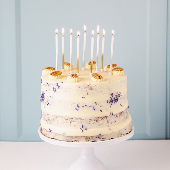 16 candeline di compleanno di lusso, candeline per torta di compleanno,  toppers per torta di compleanno, decorazioni per torta di compleanno, festa  di anniversario, candele oro argento -  Italia
