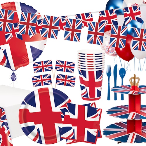 Queens Platinum Jubilee Union Jack Party Decorations Union Etsy UK