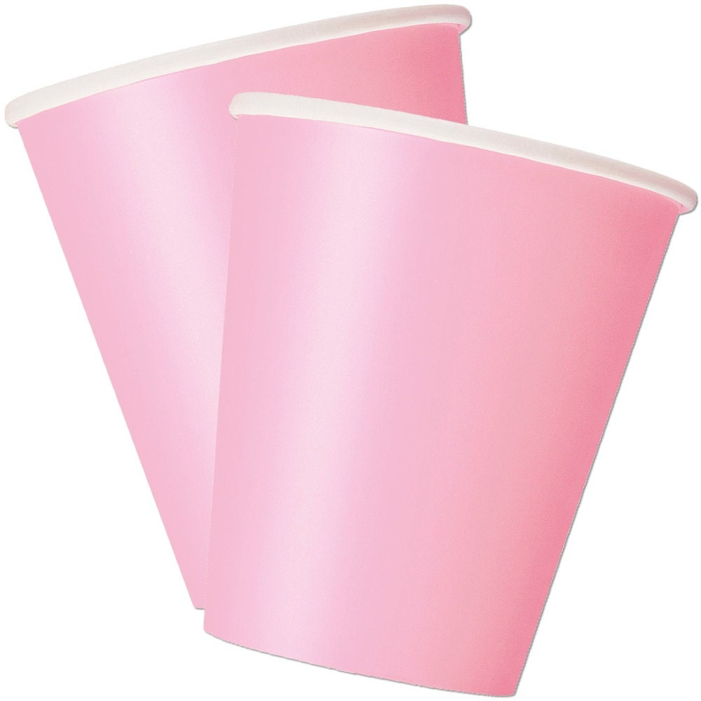 Plain Solid Colours Birthday Party Catering Tableware Job Lot Paper CUPS 9oz