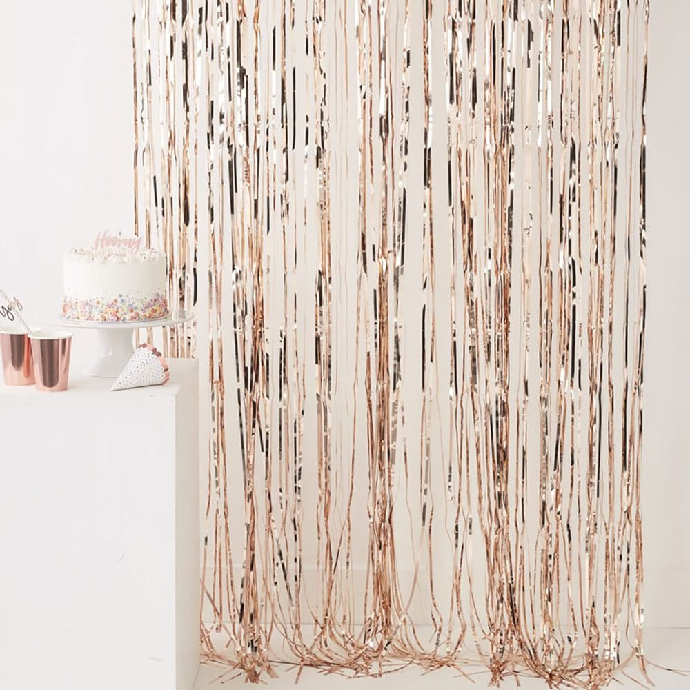 Rose Gold Party Decorations Rose Gold Fringe Chandelier Rose Gold Party
