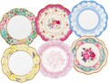12 Vintage Floral Paper Plates, Afternoon Tea Party Plates, Floral Party Supplies, Baby Shower Plates, Bridal Shower Plates, Birthday Plates