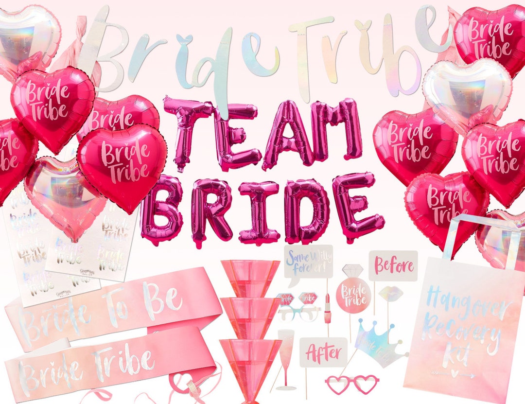 Pink Hen Party Decorations Bride to Be Sash Bride Tribe Etsy UK