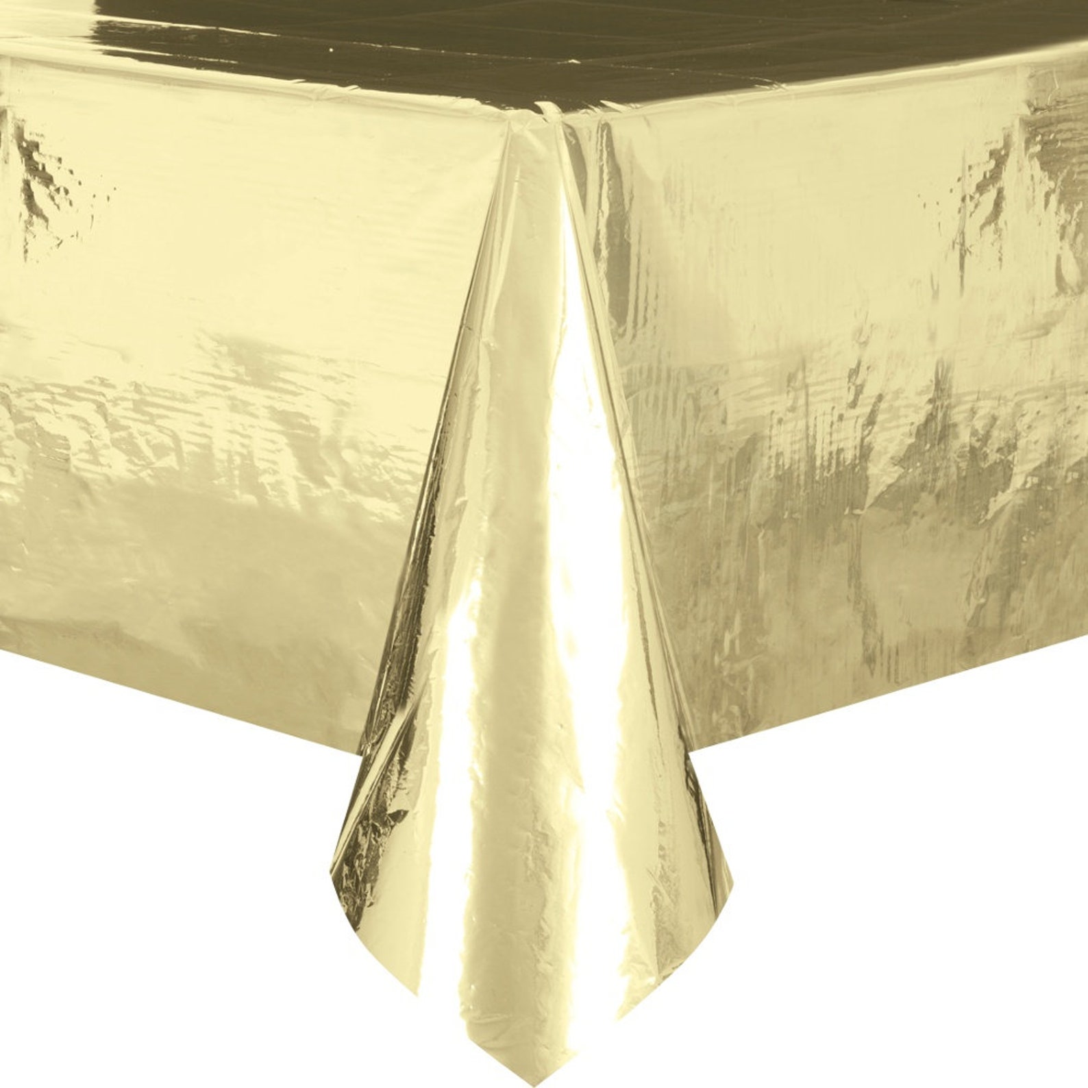 Gold Plastic Table Cover Cloth Gold Wedding Table Decor Etsy