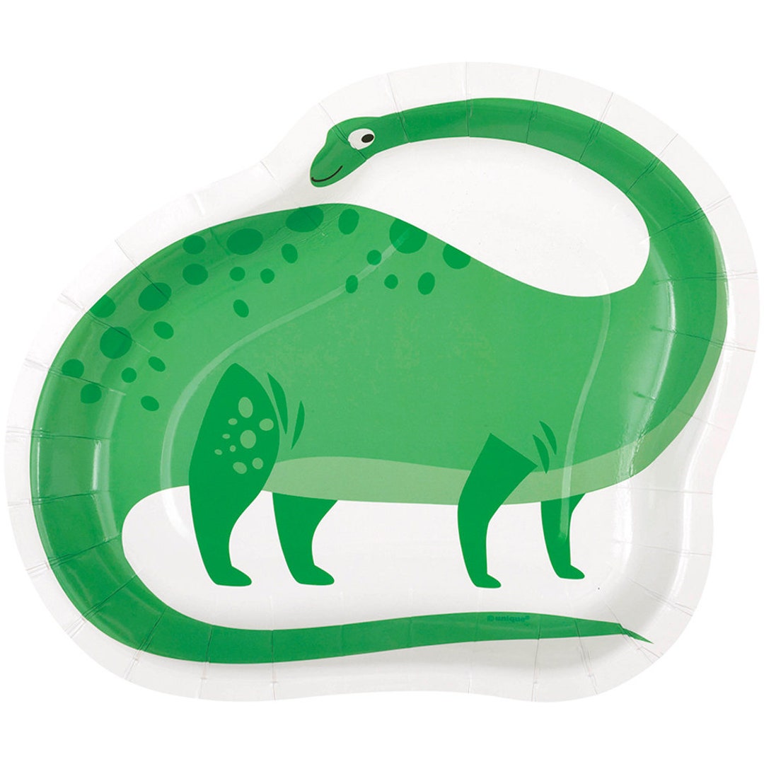 8 Dinosaur Party Plates, Dinosaur Party Decorations, Boys Birthday