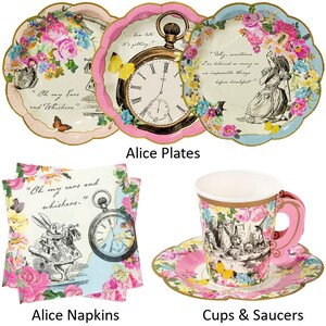 Alice in Wonderland Party Tea Party Supplies Afternoon Tea - Etsy