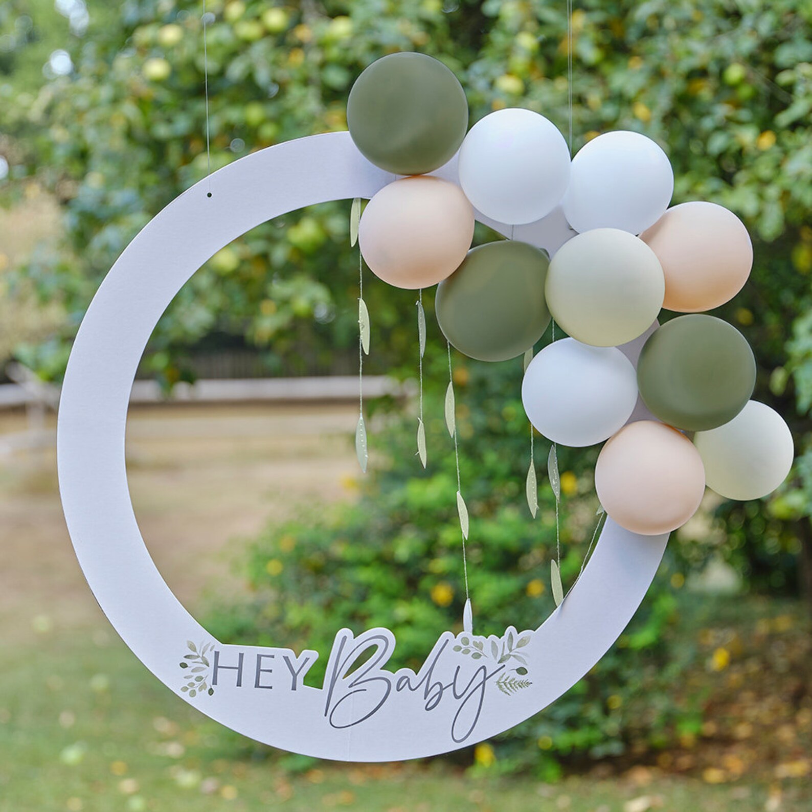 Hey Baby Shower Photo Booth Frame Baby Shower Photo Props Etsy UK