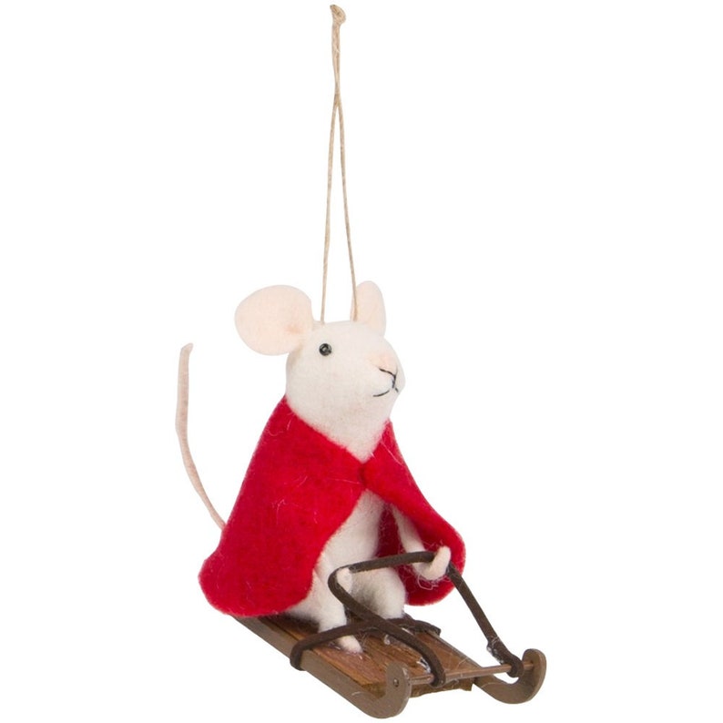 Felt Christmas Tree Decorations Christmas Tree Ornaments Felt Mouse Ornament Christmas Gift Felt Christmas Ornaments Christmas Decor