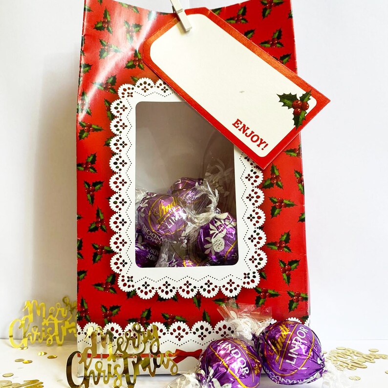 Lindt Lindor Almond Chocolate Christmas Gift Bag Christmas | Etsy