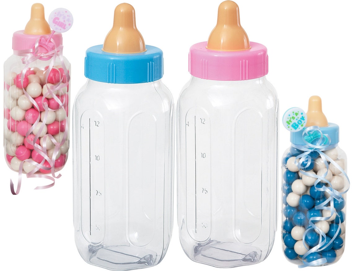 Baby Bottle Bank Baby Shower Favours Blue Pink Baby Shower - Etsy