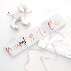 personalised baby shower sash