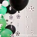 5 Football Party Balloon Tails, Football Balloon Tails, Football Party Decor, Football World Cup, Football Party Supplies, Football Birthday 