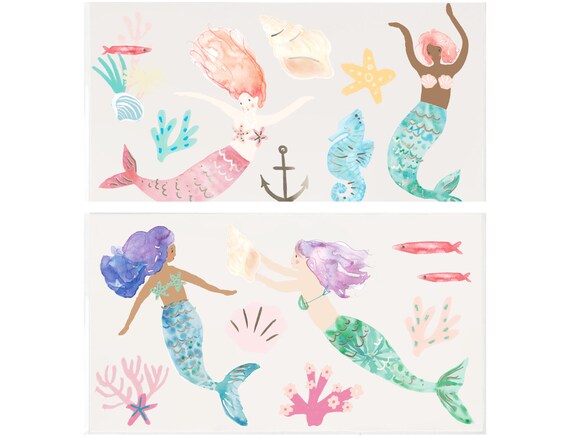 Mermaid Temporary Tattoos Mermaid Party Decorations Mermaid - Etsy UK Mermaid Temporary Tattoos Mermaid Party Decorations Mermaid - Etsy UK