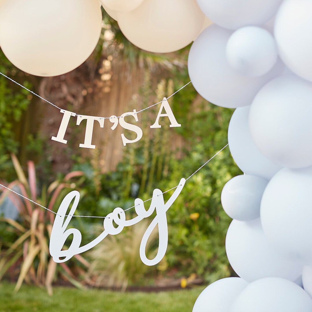 Blue It's a Boy Banner, It's a Boy Sign, Baby Shower Banner, Boy Baby