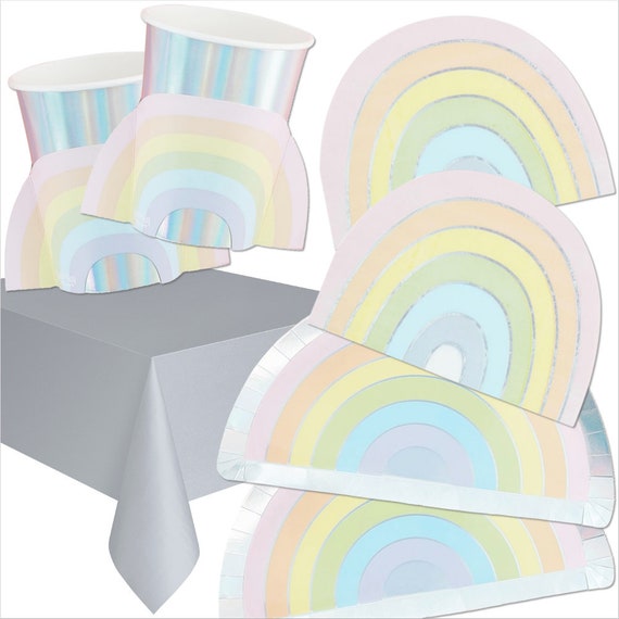 Pastel Rainbow Party Supplies