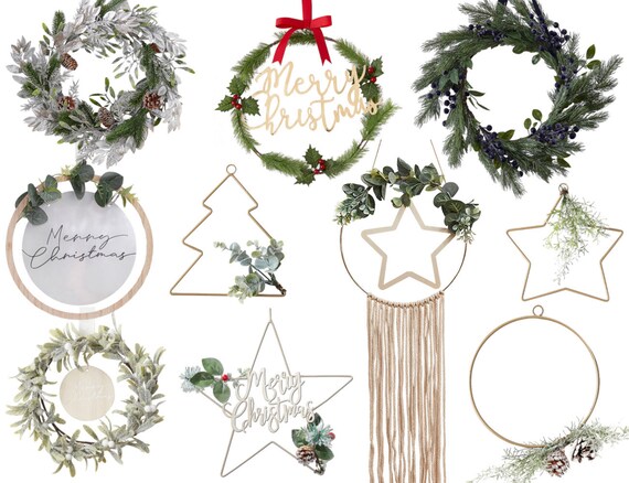 Old fashioned christmas wreath Clearance