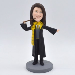Custom Wedding Cake Topper: Rustic Magic Wand Figurine