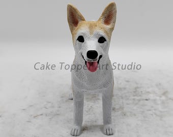 Topo de bolo de casamento personalizado para animais de estimação: estatueta personalizada de cão e gato