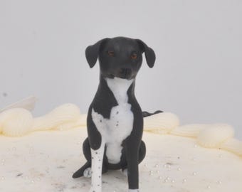 Personalized Pet Wedding Cake Topper: Custom Dog & Cat Figurine