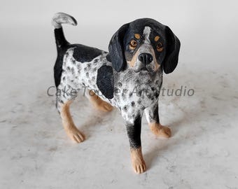 Topo de bolo de casamento personalizado para animais de estimação: estatueta personalizada de cão e gato