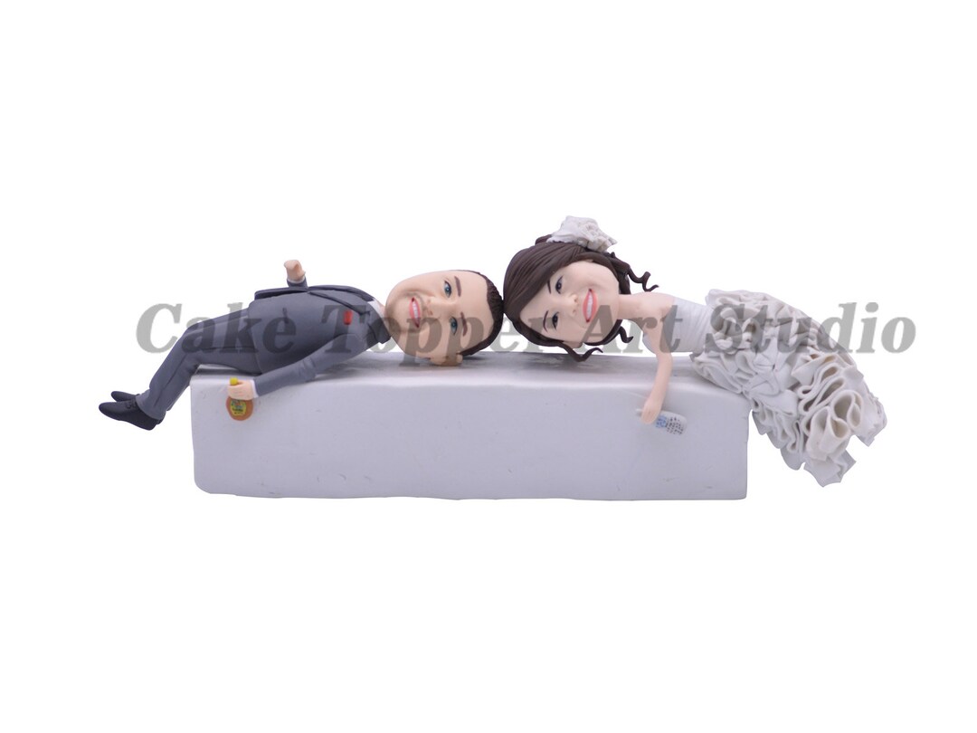 Wedding Cake Topper Personalized Cake Topper Bride and Groom - Etsy