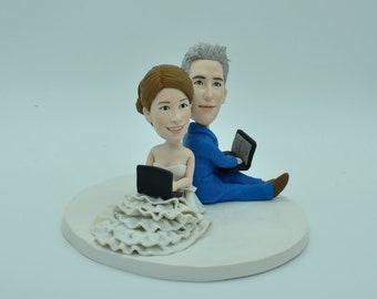 Custom Gamers Wedding Cake Topper