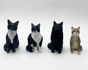Topo de bolo de casamento personalizado para animais de estimação: estatueta personalizada de cão e gato