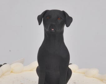 Personalized Pet Wedding Cake Topper: Custom Dog & Cat Figurine