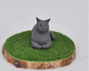 Personalized Pet Wedding Cake Topper: Custom Dog & Cat Figurine
