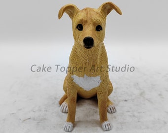 Personalized Pet Wedding Cake Topper: Custom Dog & Cat Figurine