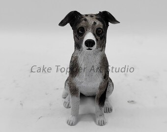 Personalized Pet Wedding Cake Topper: Custom Dog & Cat Figurine