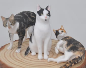 Personalized Pet Wedding Cake Topper: Custom Dog & Cat Figurine