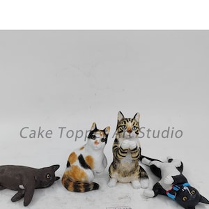 personalisierter Tortenaufsatz für Hunde und Katzen, Hochzeitstorte, Tortenaufsatz für Haustiere, Geburtstag von Haustieren, Jahrestag, Haustier, Hundefiguren, Geburtstag von Hunden