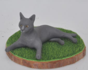 Personalized Pet Wedding Cake Topper: Custom Dog & Cat Figurine