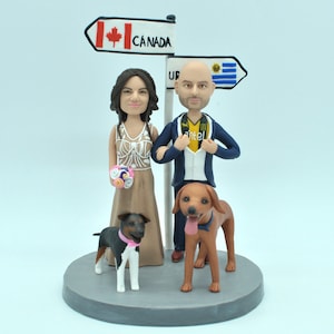 Custom Cake topper Wedding topper Cake toppers wedding bobblehead  wedding figurine Wedding bobble head custom wedding cake topper