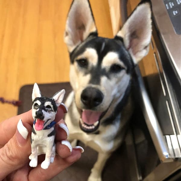 Personalisierte Haustier Hochzeitstorte Topper: Personalisierte Hunde- & Katzenfigur