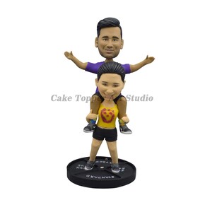 wedding cake topper, personalized cake topper, Bride and groom cake topper, bobblehead cake topper ,Cake Toppers custom cake topper